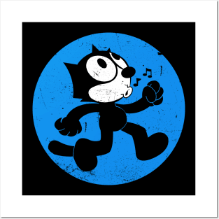 Felix The Cat Walking Whistle Posters and Art